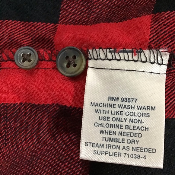Red & Black Buffalo Check Shirt Large - Picture 5 of 5